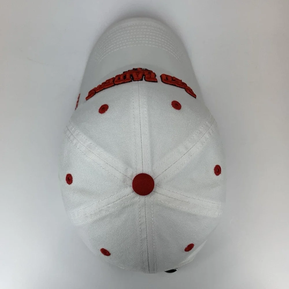 Texas Tech Red Raiders Hat White Adjustable Strap Unstructured TOW Baseball Cap